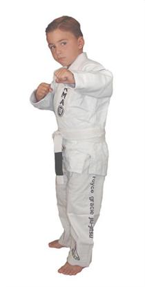 Youth Royce Gracie Kimono #1 White Brazilian Jiu-Jitsu Uniform 